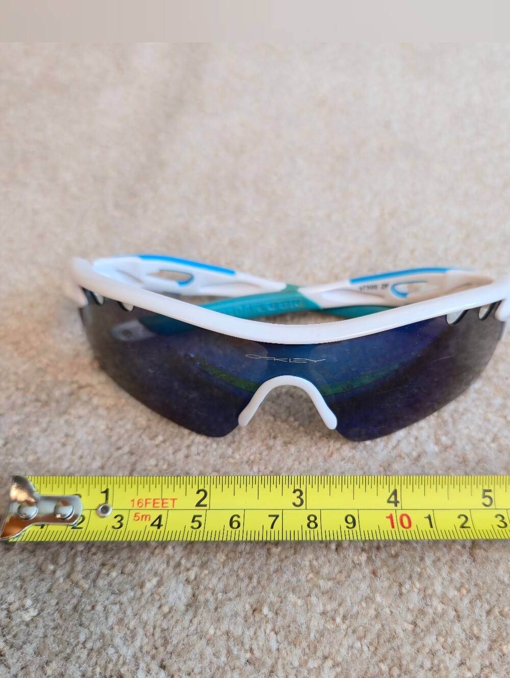 Oakley Radar EV Polished White Blue Replacement Frame Only Path Pitch OO9208